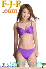 パープル紫ワイヤービキニ・ファッション水着